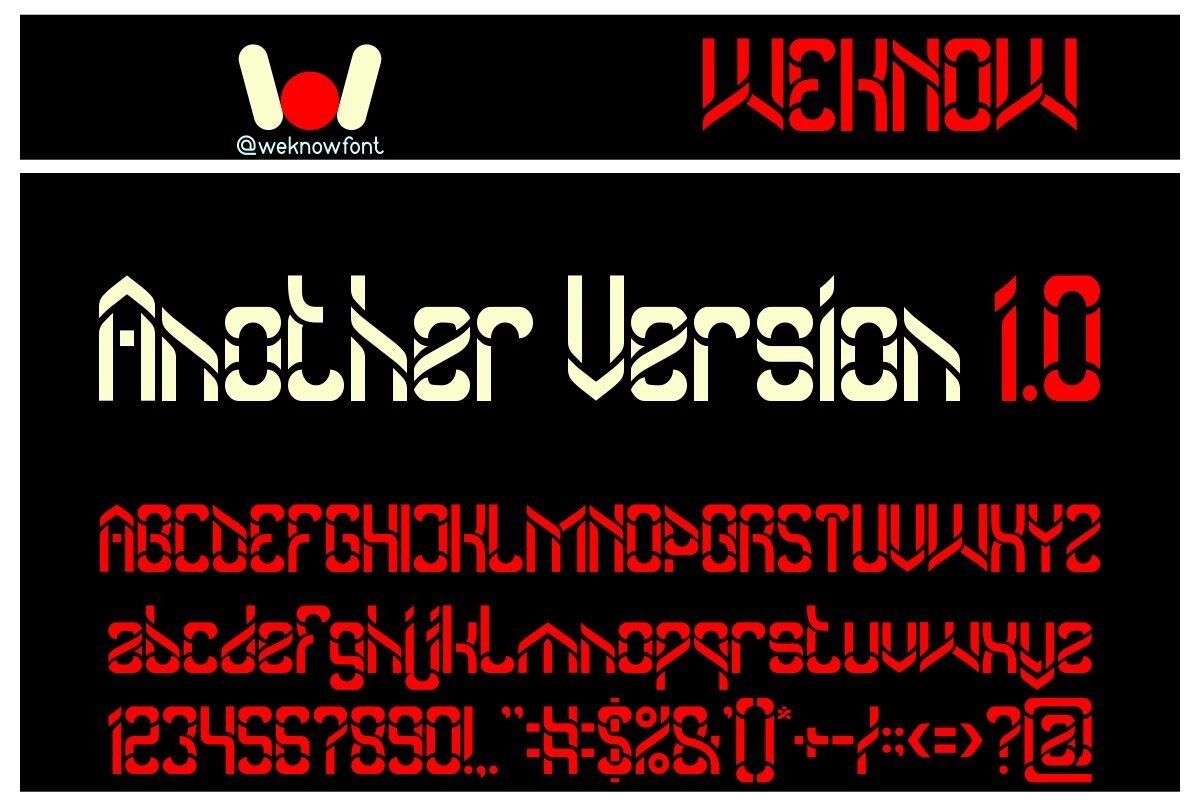 Another Version Font