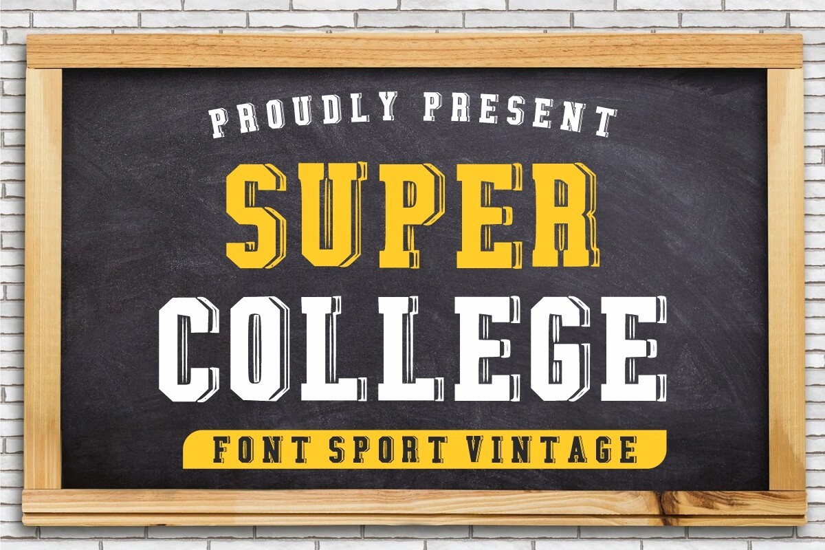 Super College Font