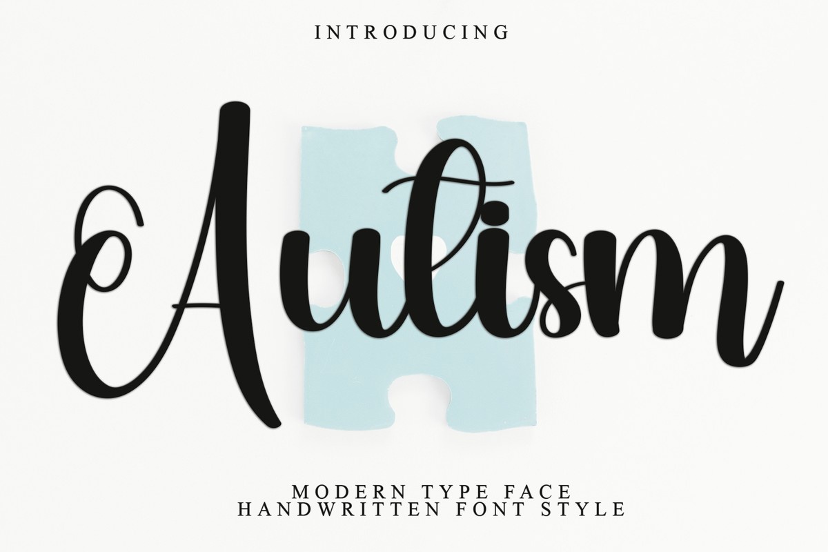 Autism Awareness Font