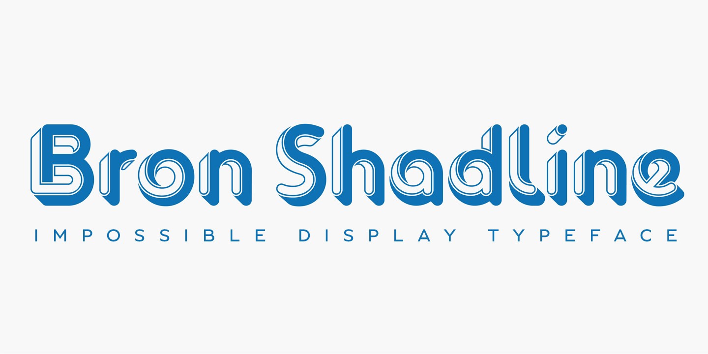 Bron Shadline Font