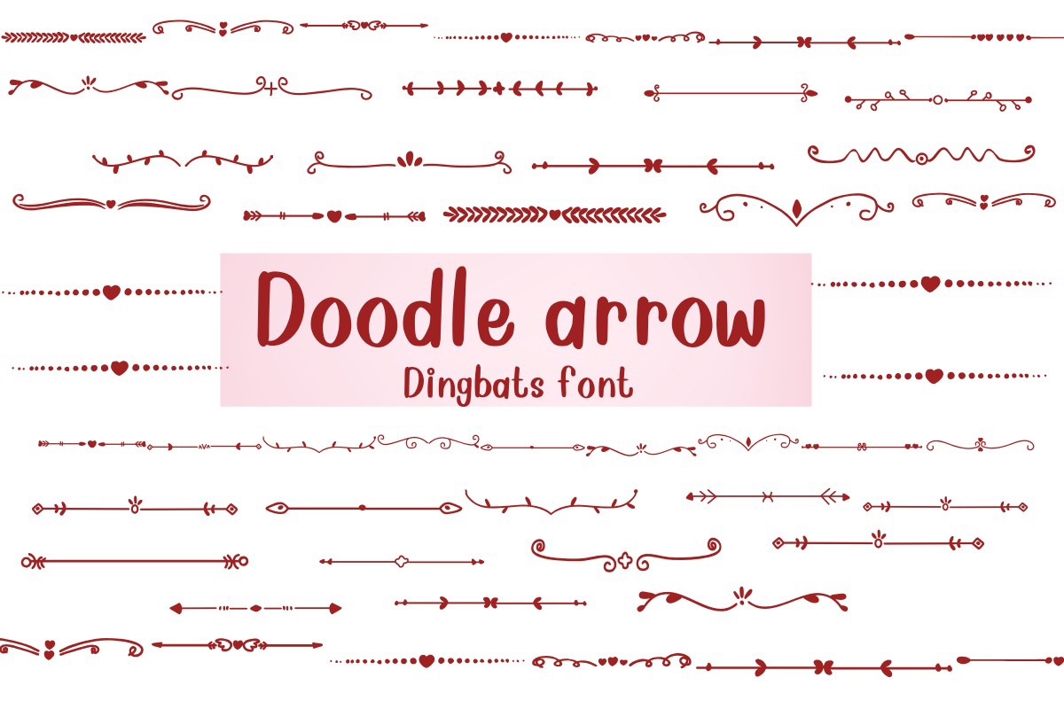 Doodle Arrow Font