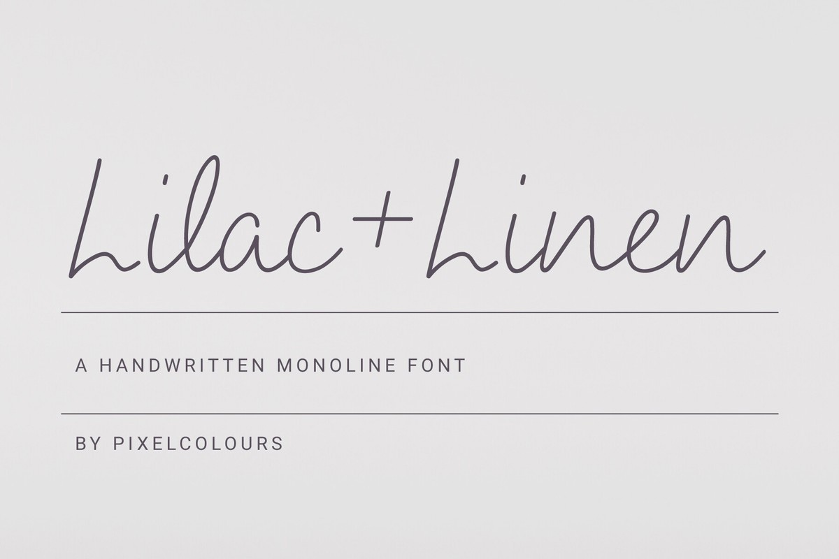 Lilac and Linen Font