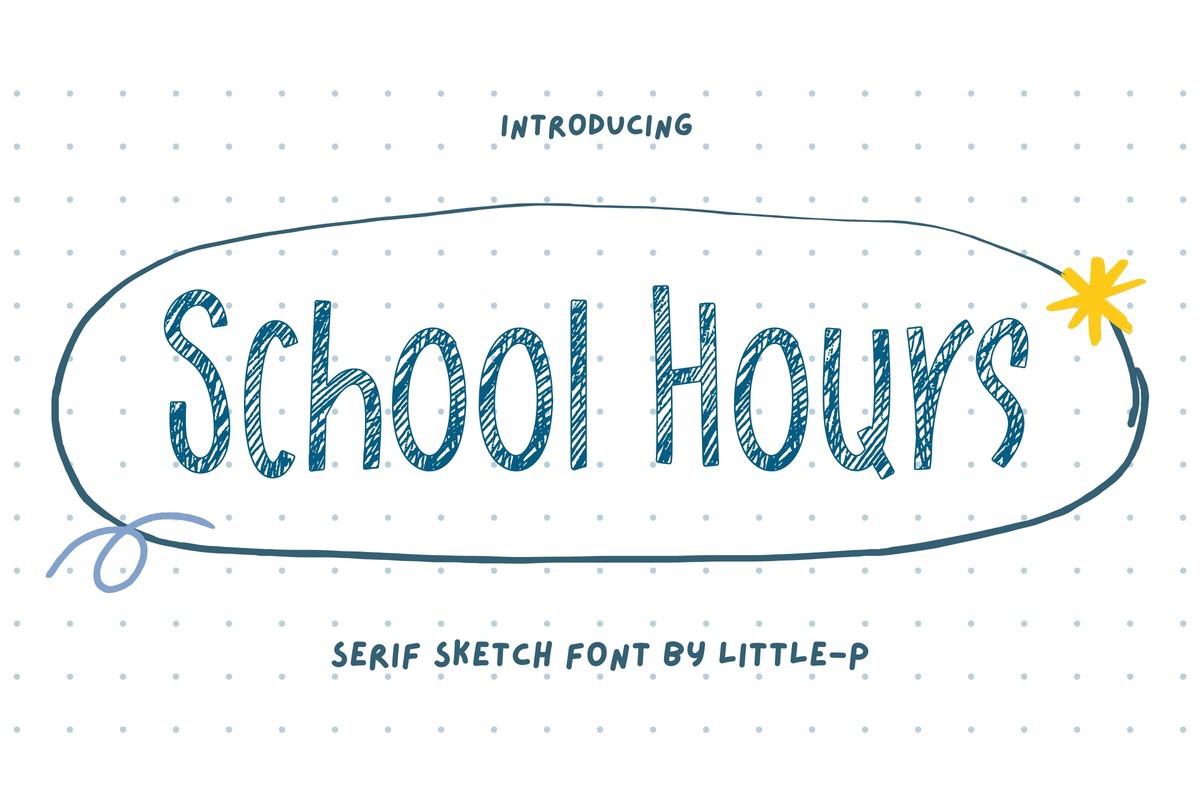 School Hours Font