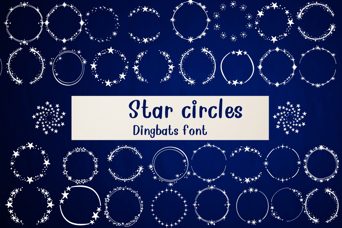 Star Circles Font