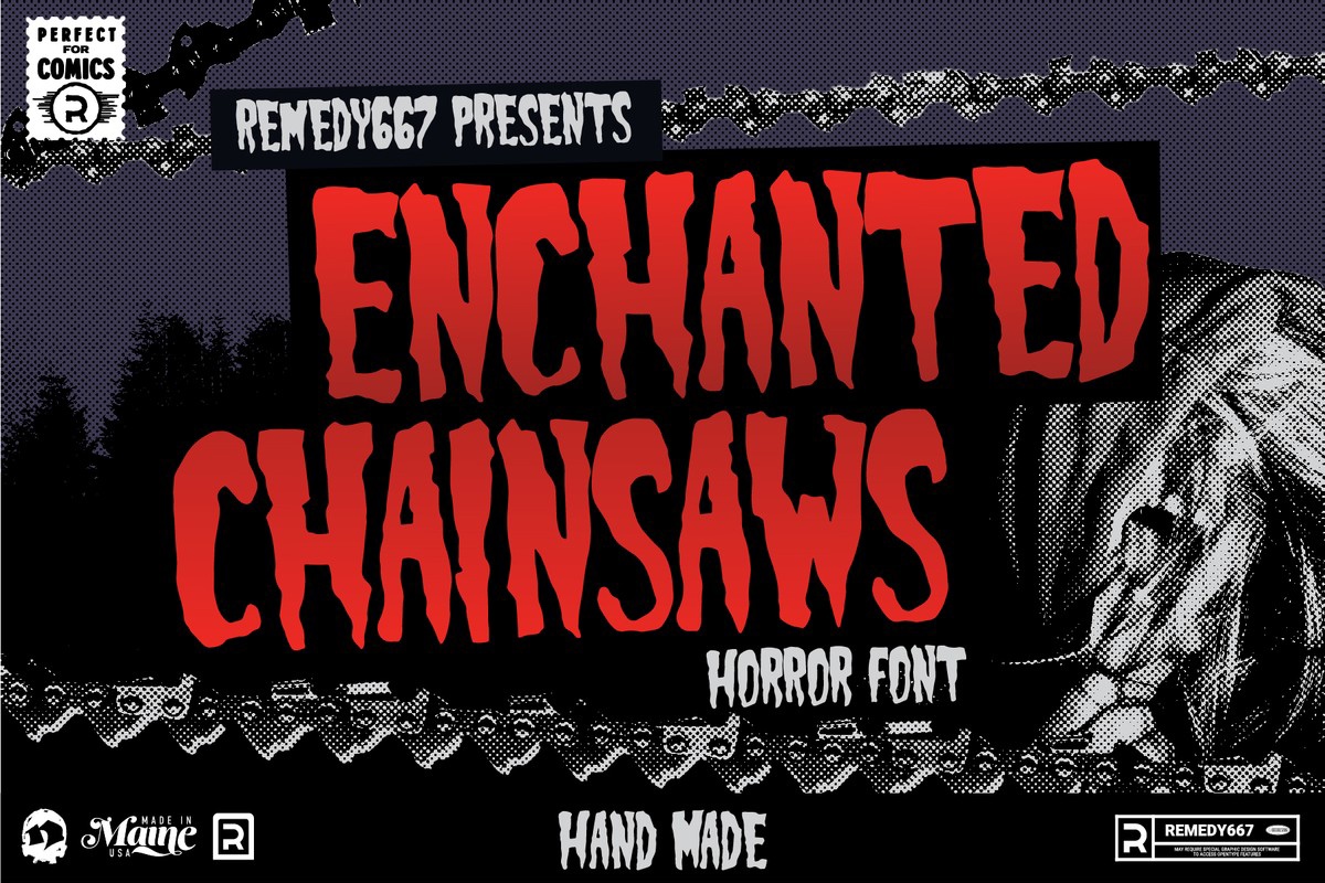 Enchanted Chainsaws Font