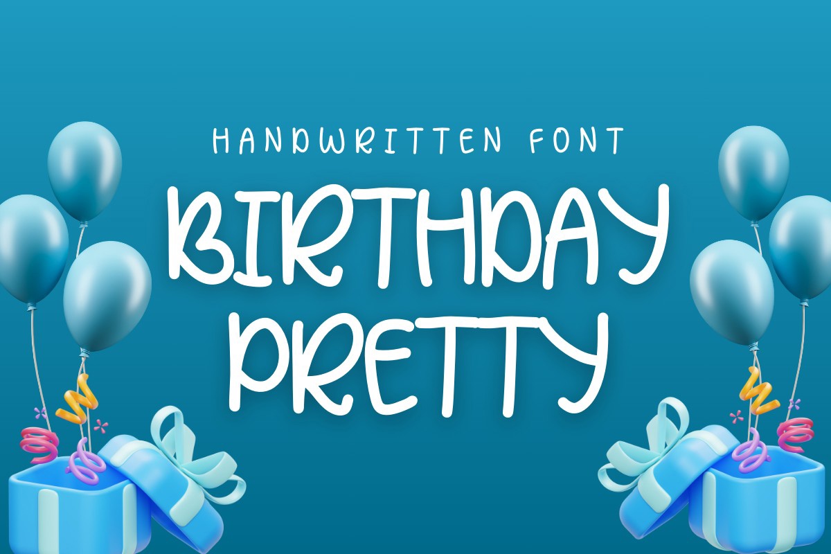 Birthday Pretty Font