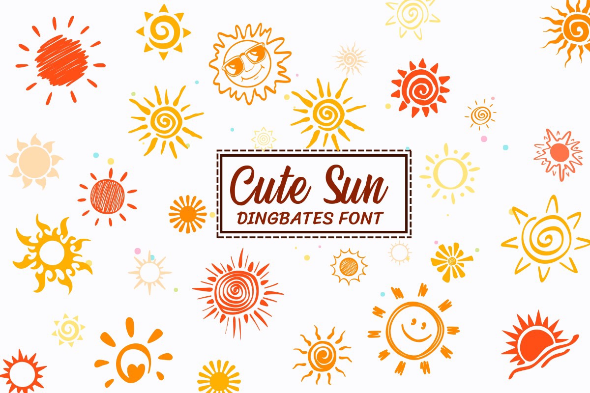 Cute Sun Font