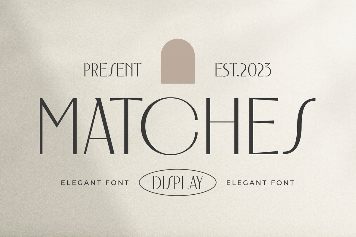 Matches Font