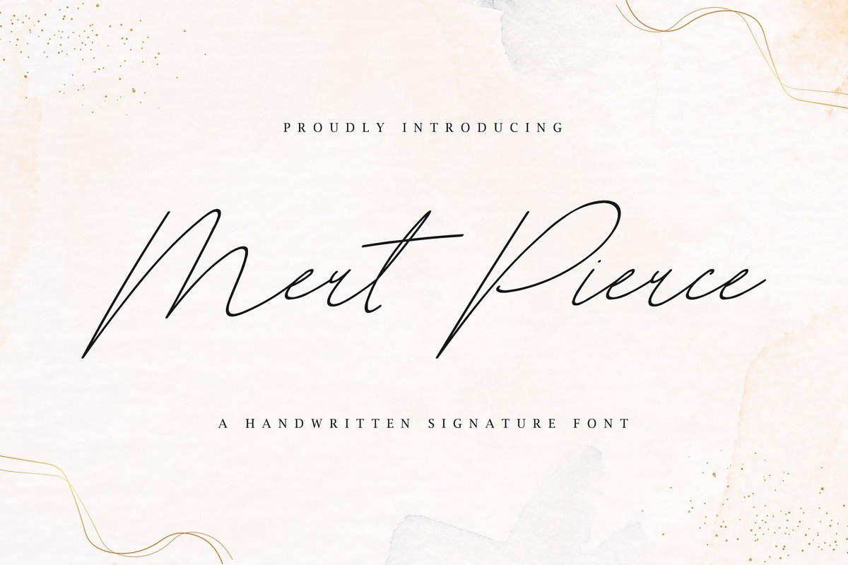 Mert Pierce Font