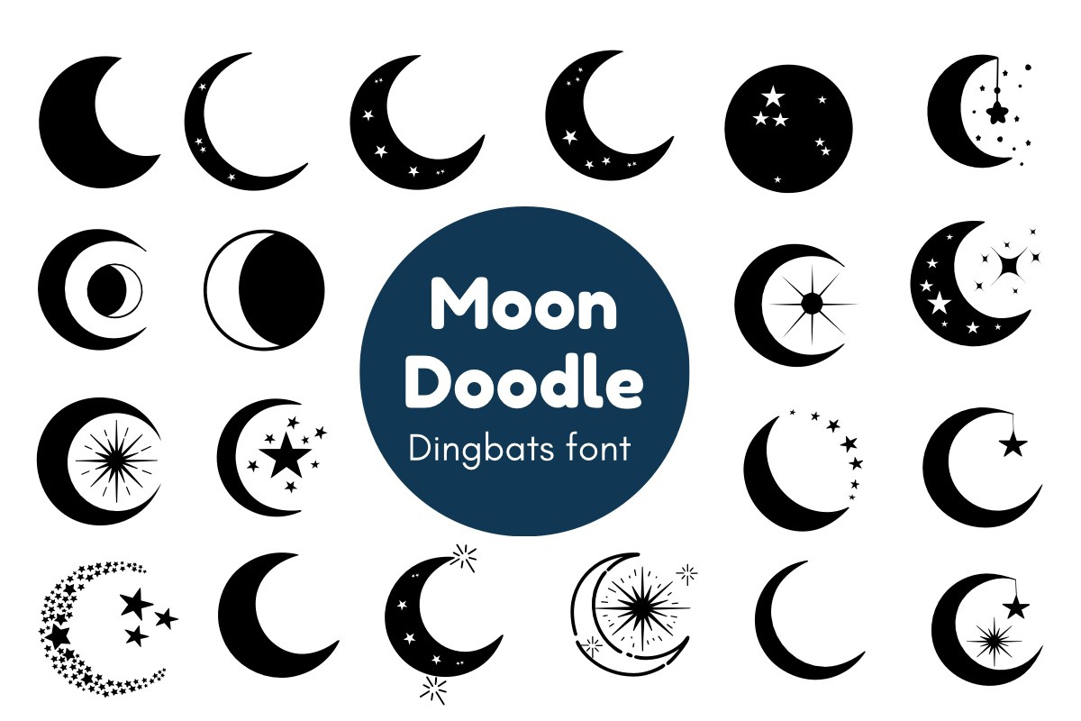 Moon Doodle Font