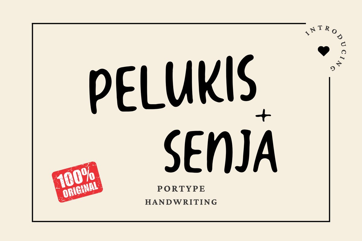 Pelukis Senja Font