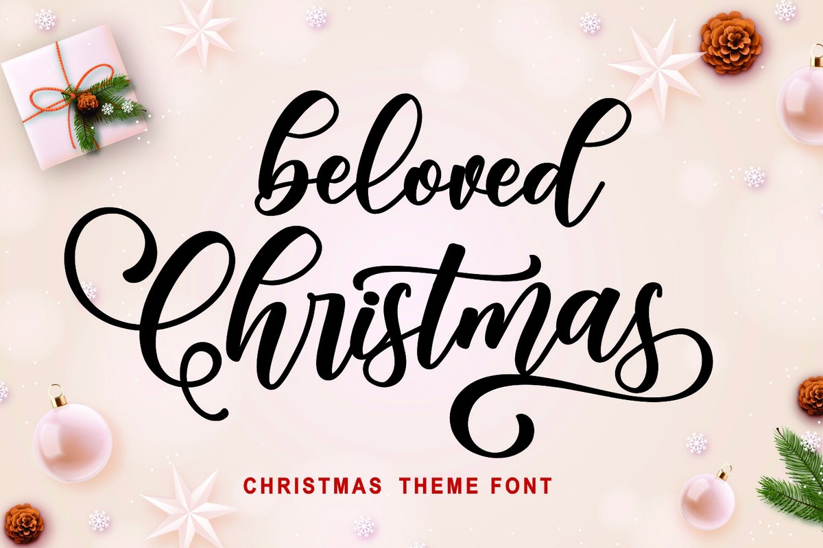 Beloved Christmas Font