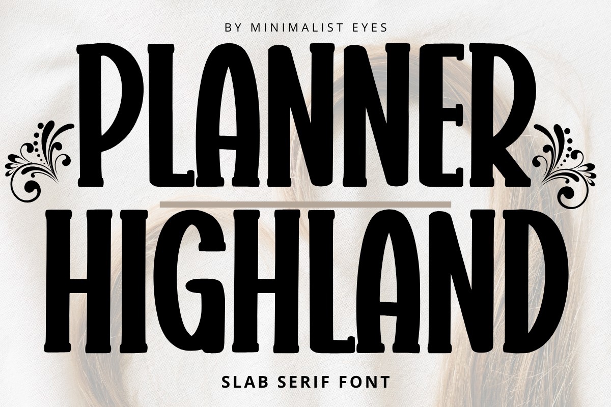 Planner Highland Font