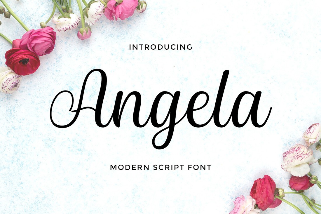 Angela Script Font