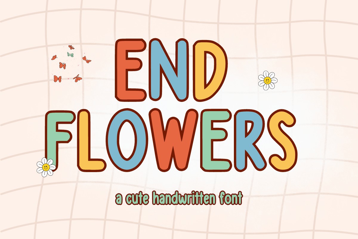 End Flower Font