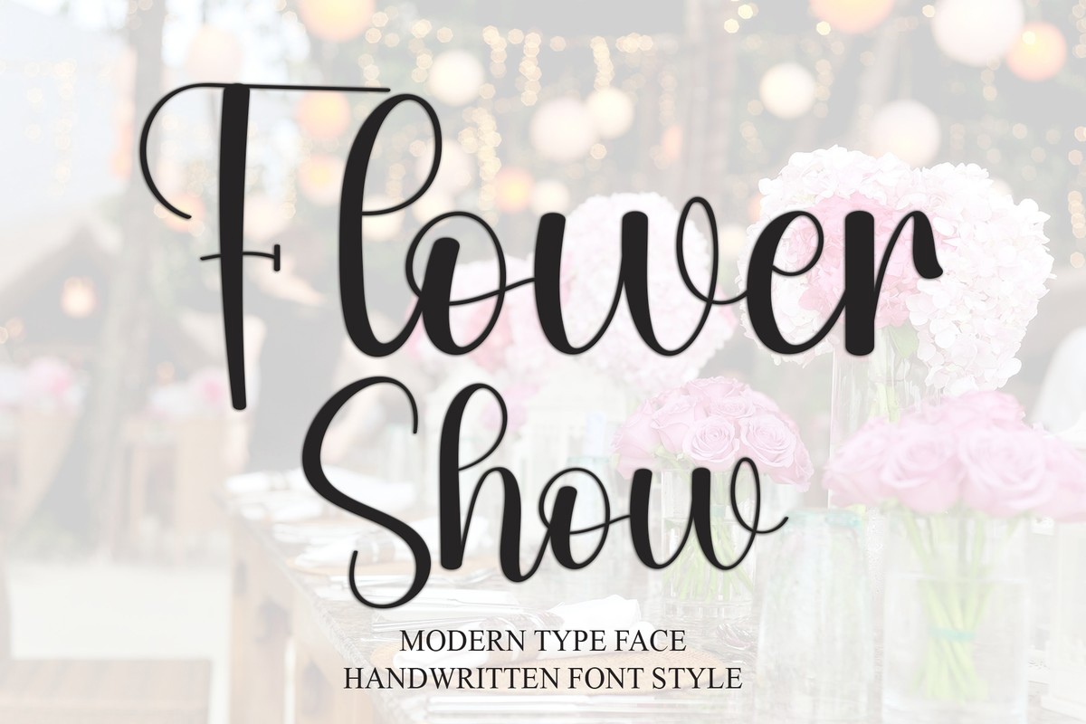 Flower Show Font