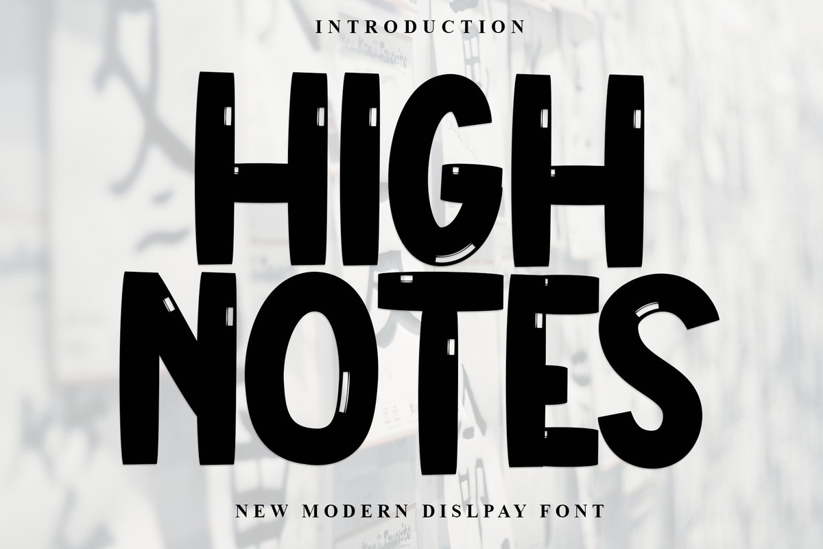 High Notes Font