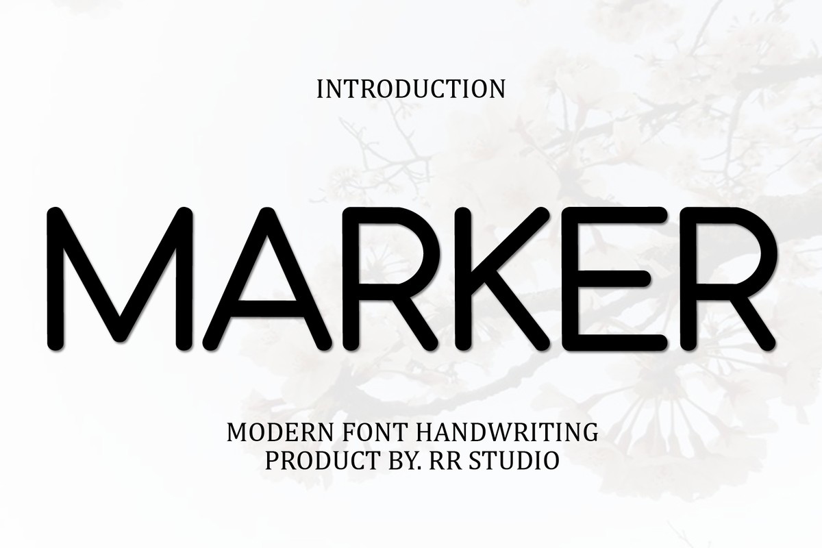 Marker Font