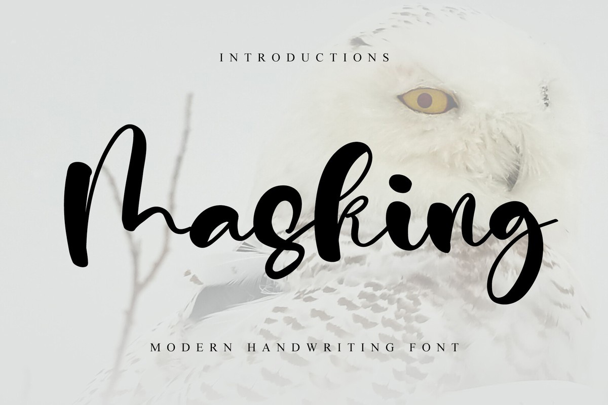 Masking Font