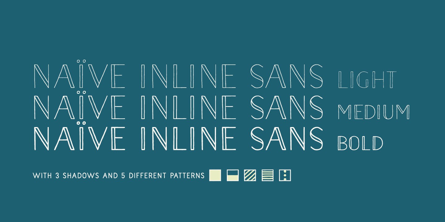 Naive Inline Sans Font