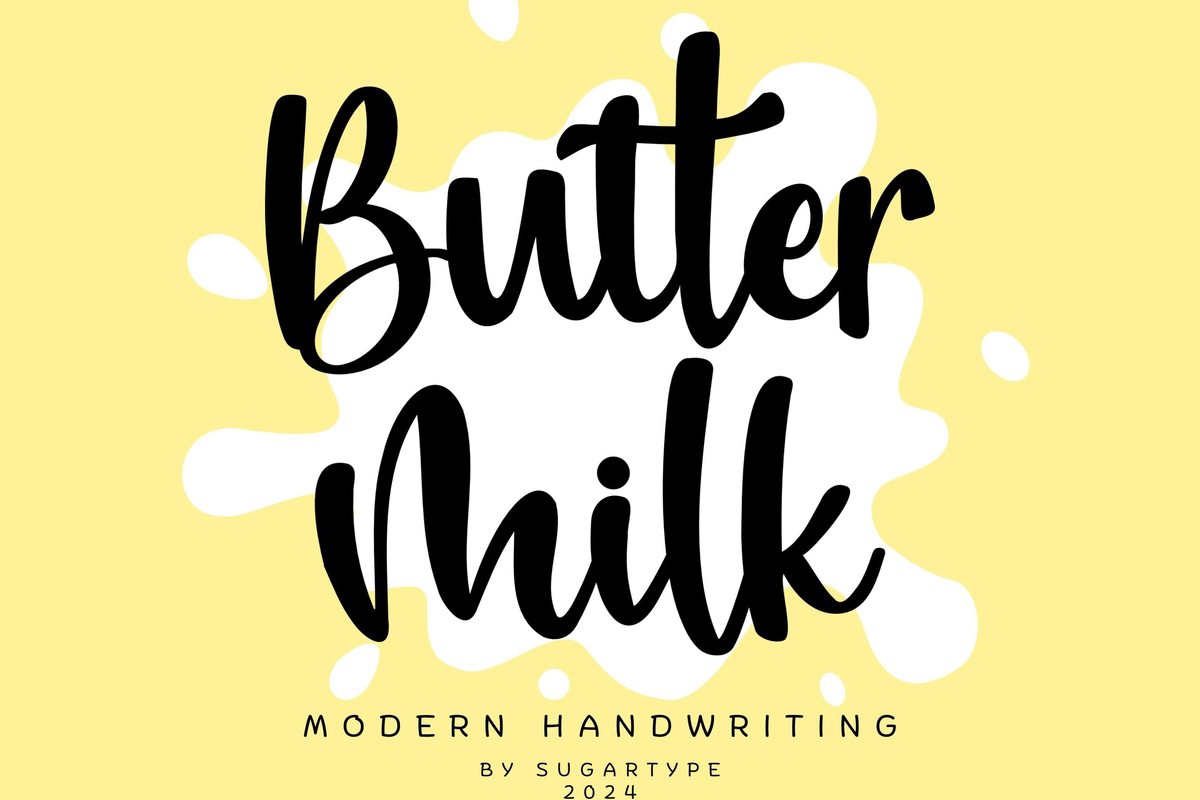 Butter Milk Font