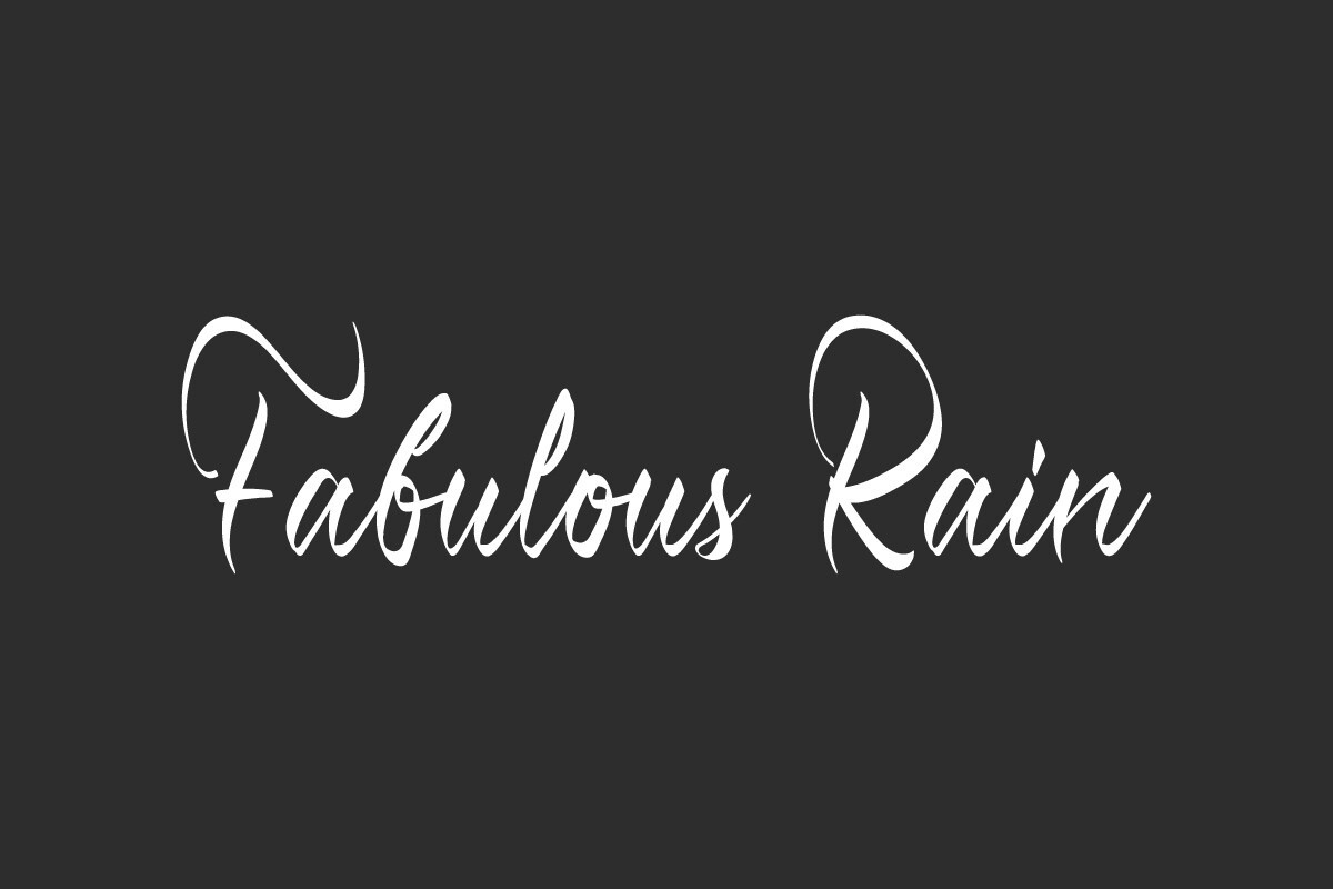 Fabulous Rain Font