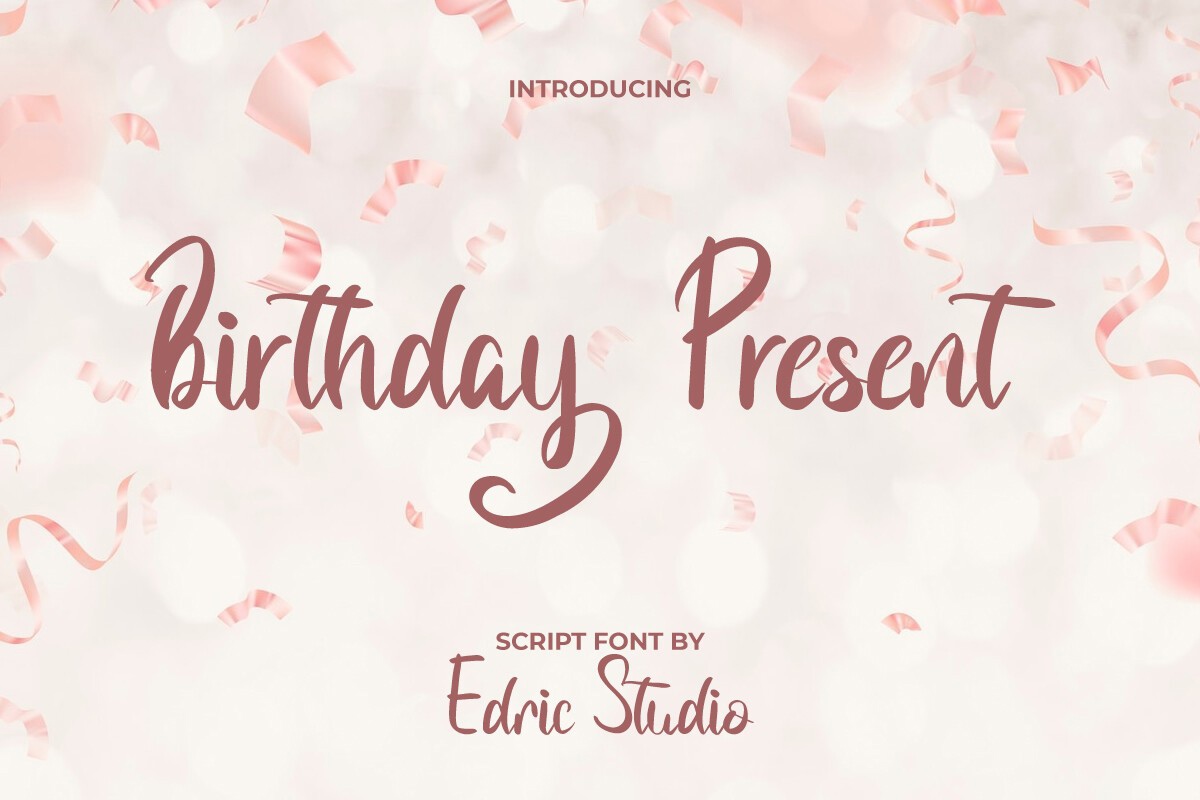 Birthday Present Font