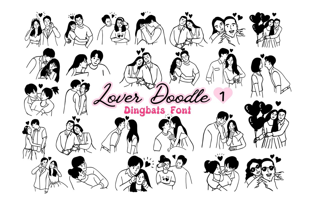 Lover Doodle Font