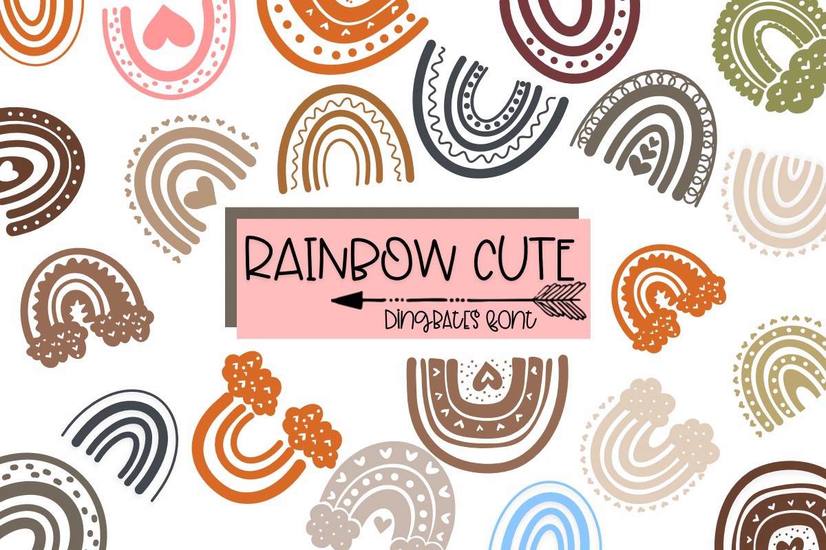 Rainbow Cute Font