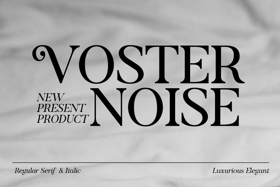 Voster Noise Font