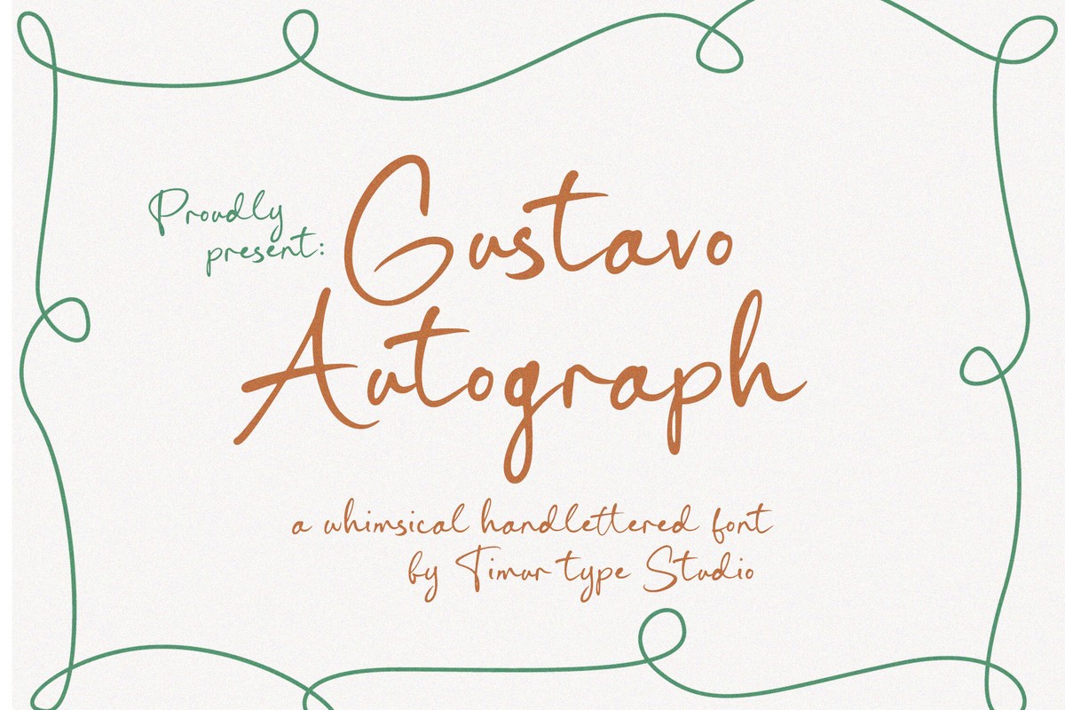 Gustavo Autograph Font