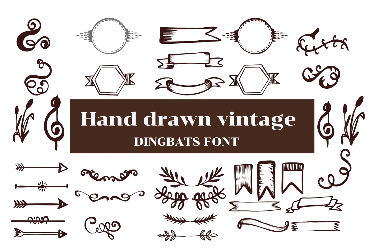 Hand Drawn Vintage Font