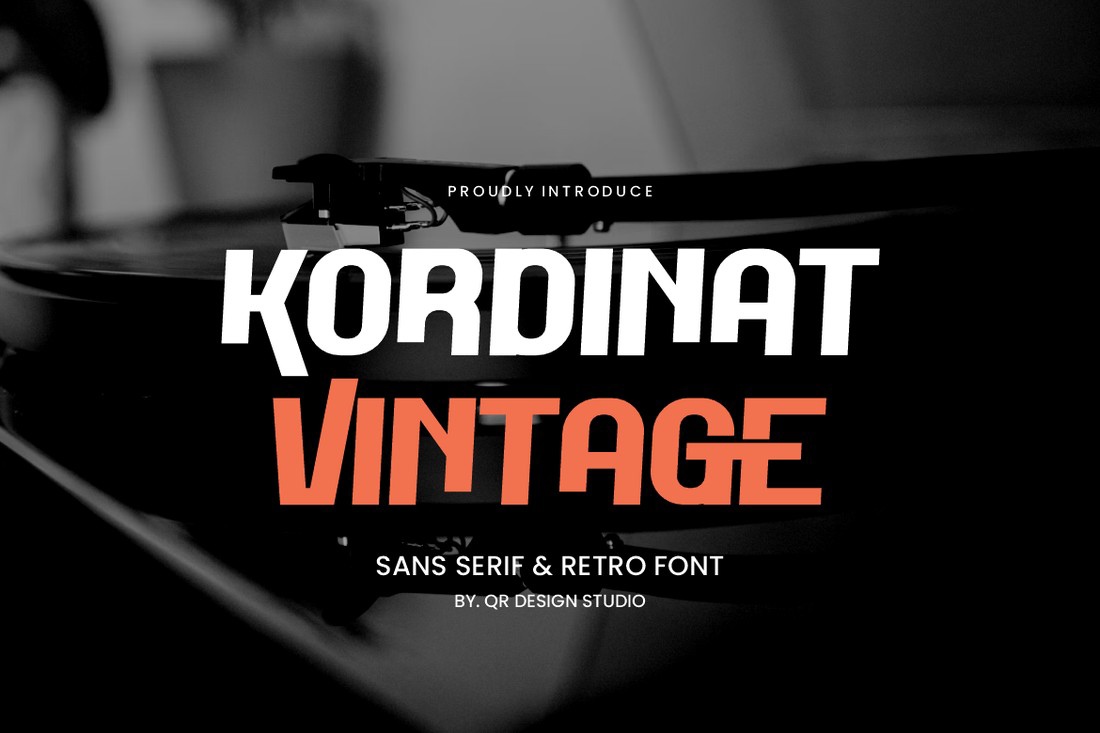 Kordinat Vintage Font