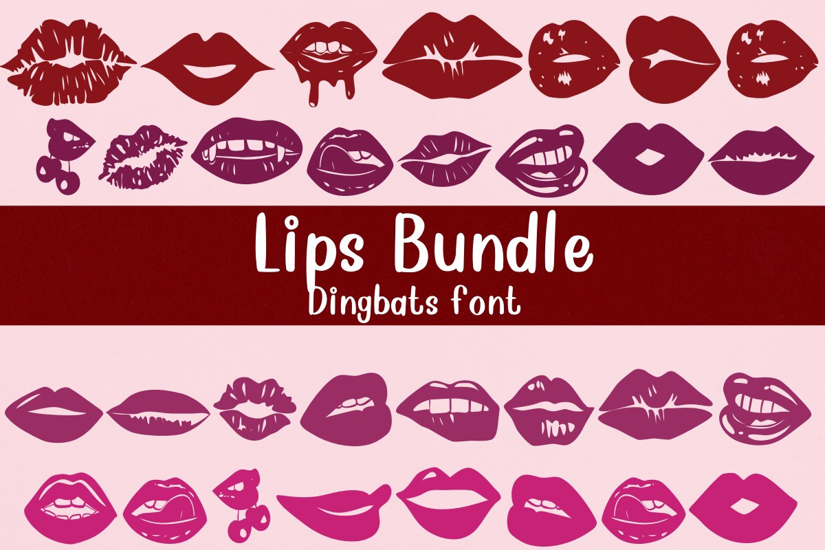 Lips Bundle Font