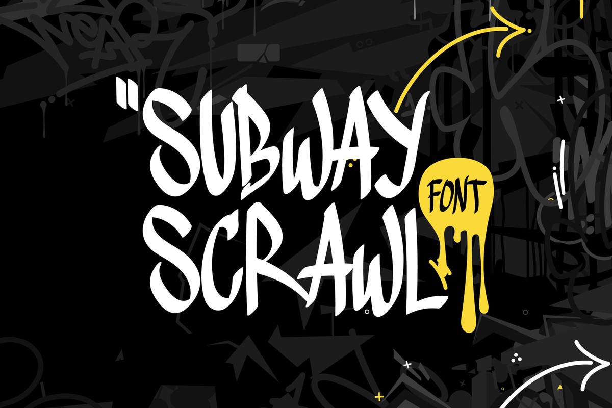 Subway Scrawl Font