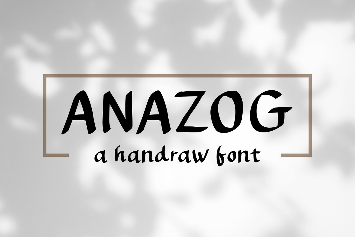 Anazog Font