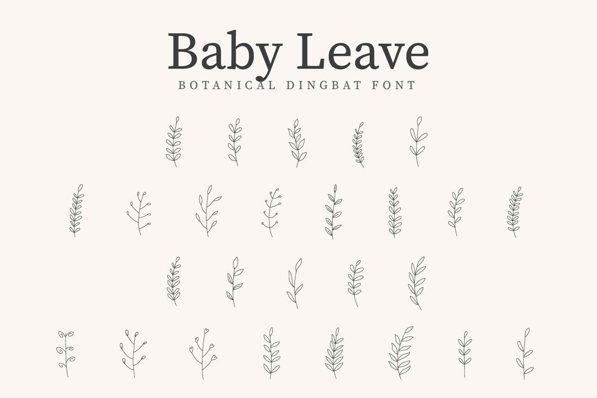 BabyLeave Font