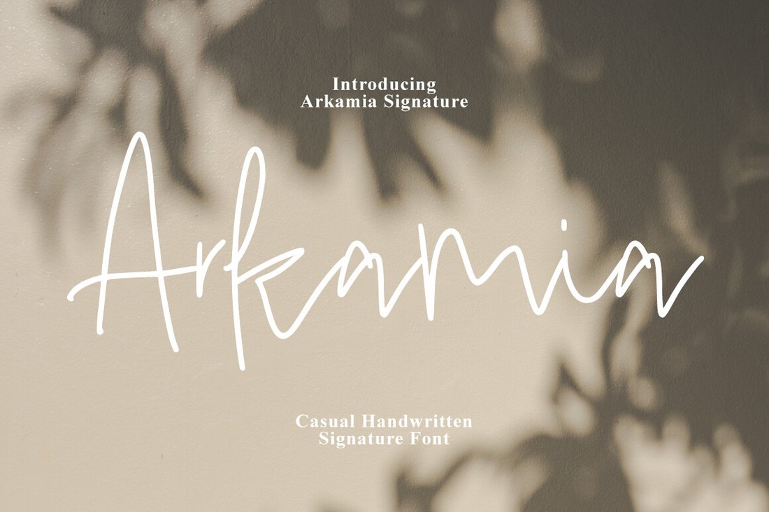 Arkamia Signature Font