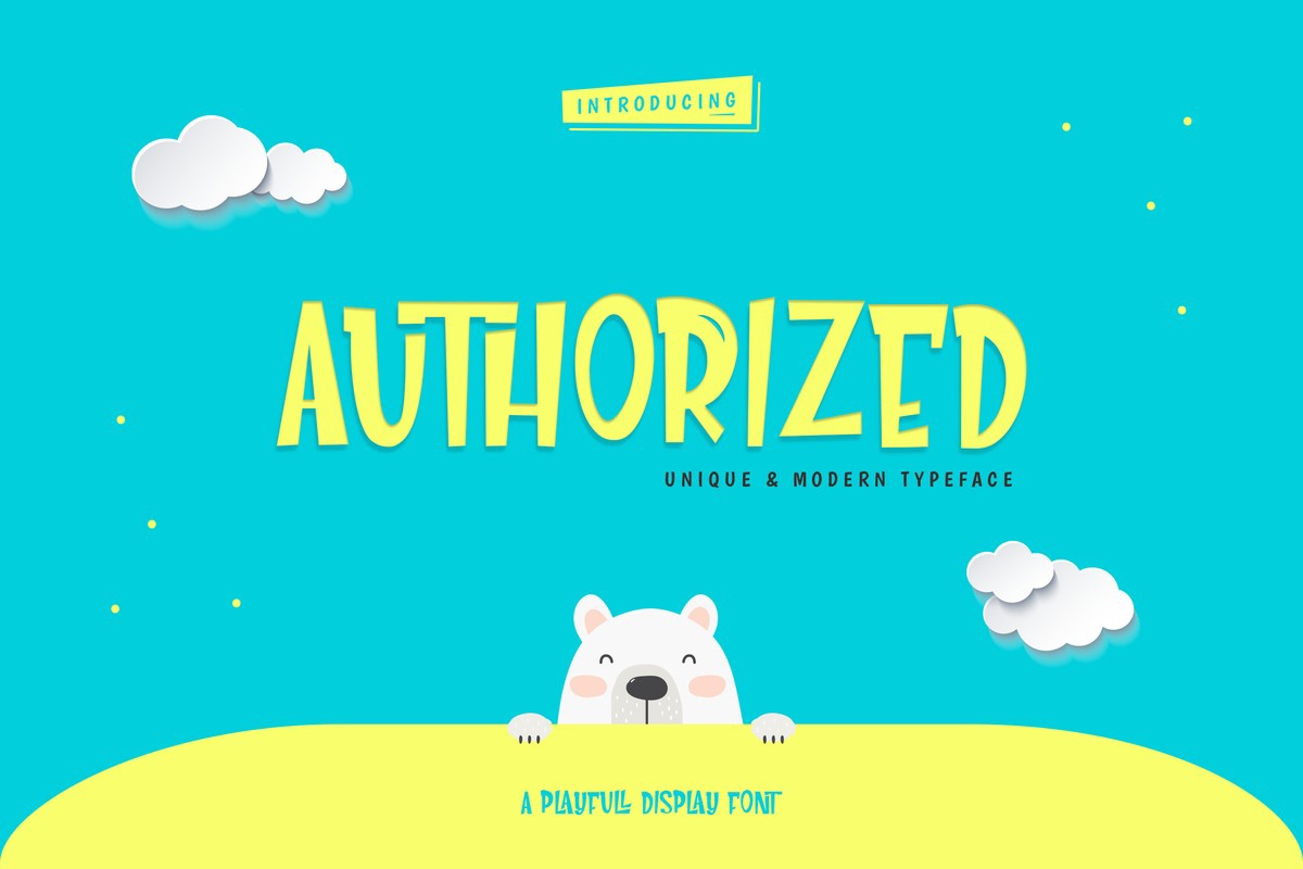 Authorized Font